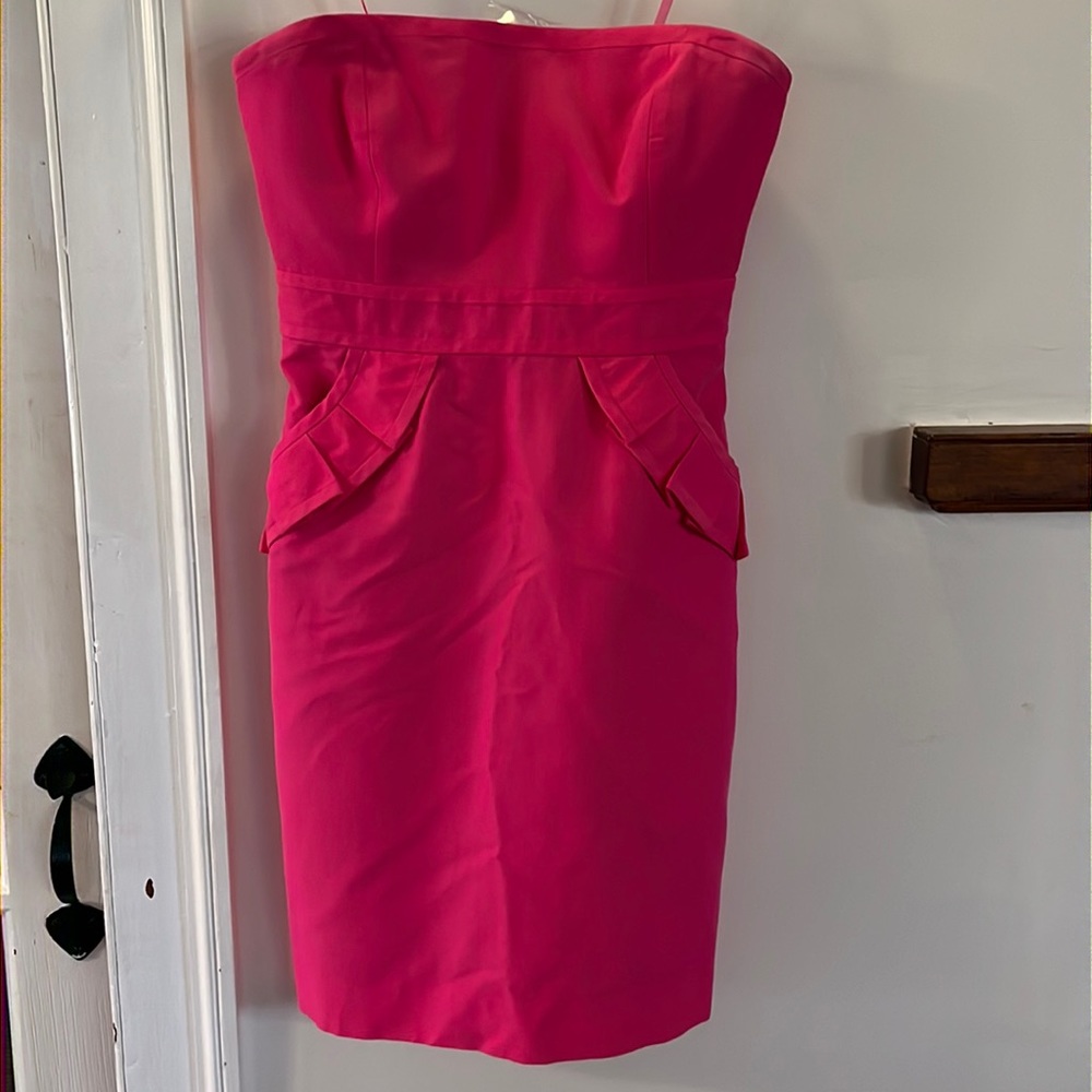 J Crew Pink Mini Strapless Dress